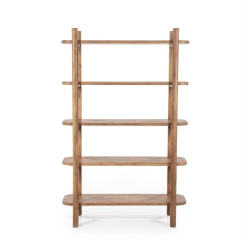 Wandkast Julian Acaciahout met 5 planken - 170cm - Afbeelding 8