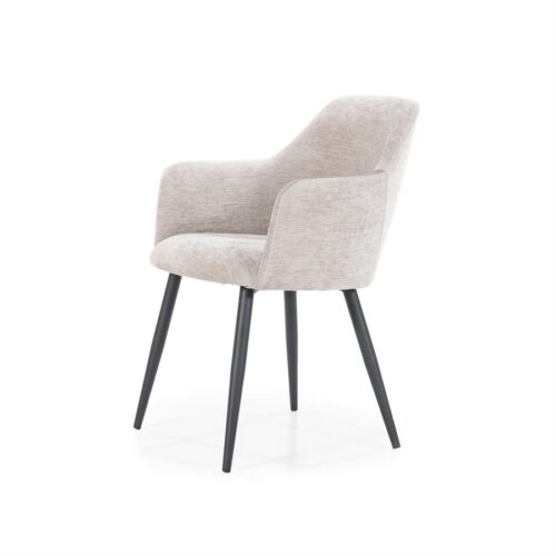 Eetkamerstoel Esmee met armleuning - Beige - Afbeelding 17