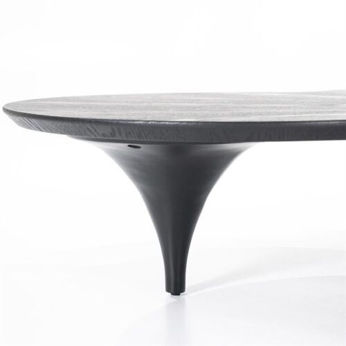 Organische Salontafel Fay Zwart - 162 x 114 cm - Afbeelding 11