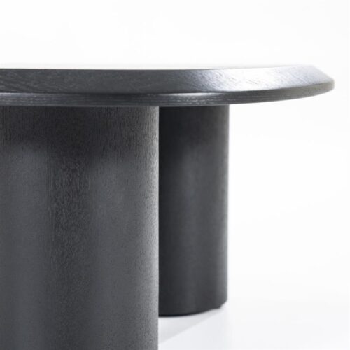 Organische Salontafel Walter Eikenhout Zwart - 96 x 78 cm - Afbeelding 20