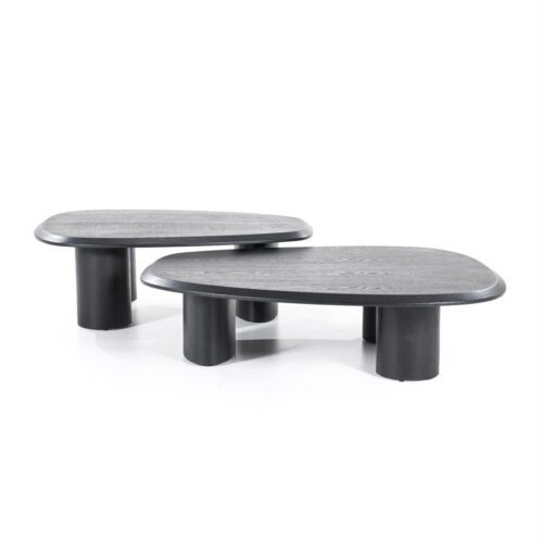 Organische Salontafel Walter Eikenhout Zwart - 96 x 78 cm - Afbeelding 22