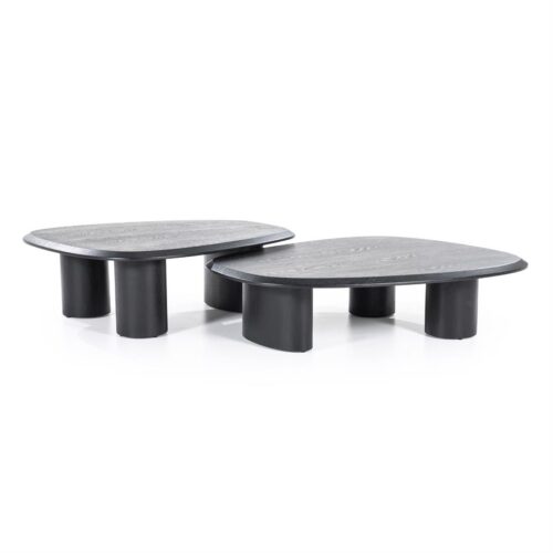 Organische Salontafel Walter Eikenhout Zwart - 96 x 78 cm - Afbeelding 23