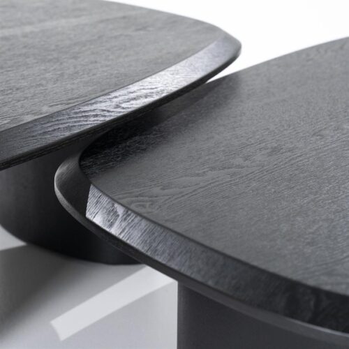Organische Salontafel Walter Eikenhout Zwart - 96 x 78 cm - Afbeelding 25