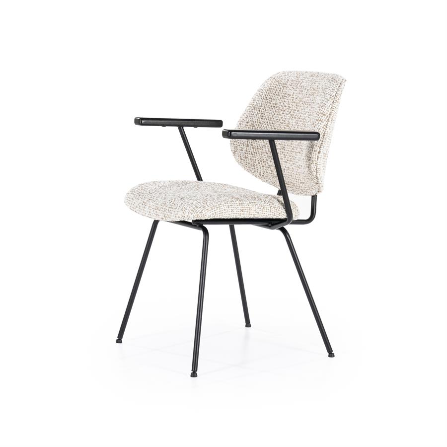 Eetkamerstoel Jon met armleuning  - Beige - Afbeelding 17