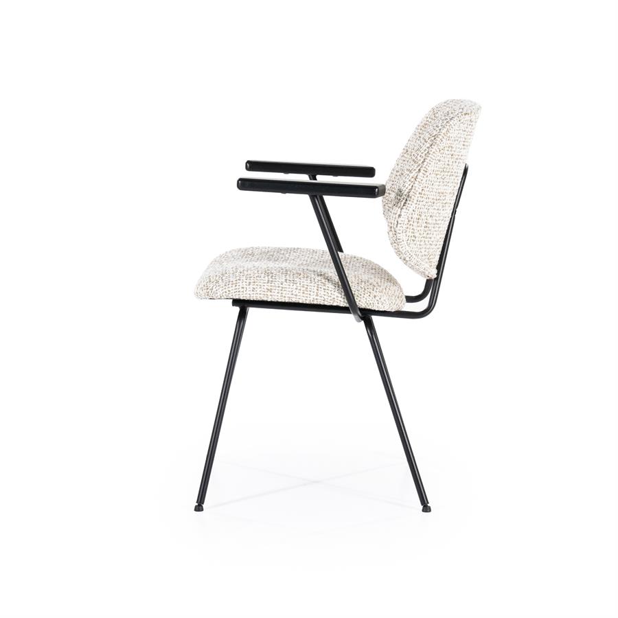 Eetkamerstoel Jon met armleuning  - Beige - Afbeelding 18