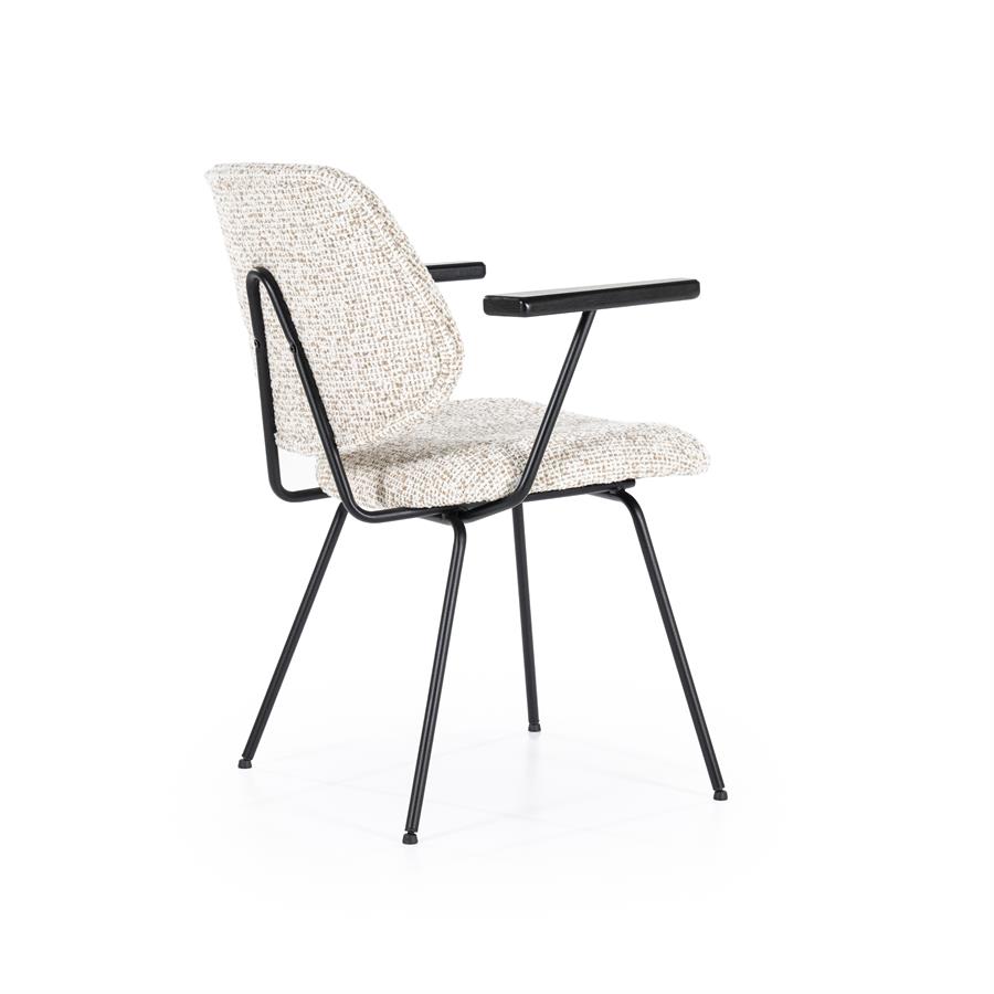Eetkamerstoel Jon met armleuning  - Beige - Afbeelding 23