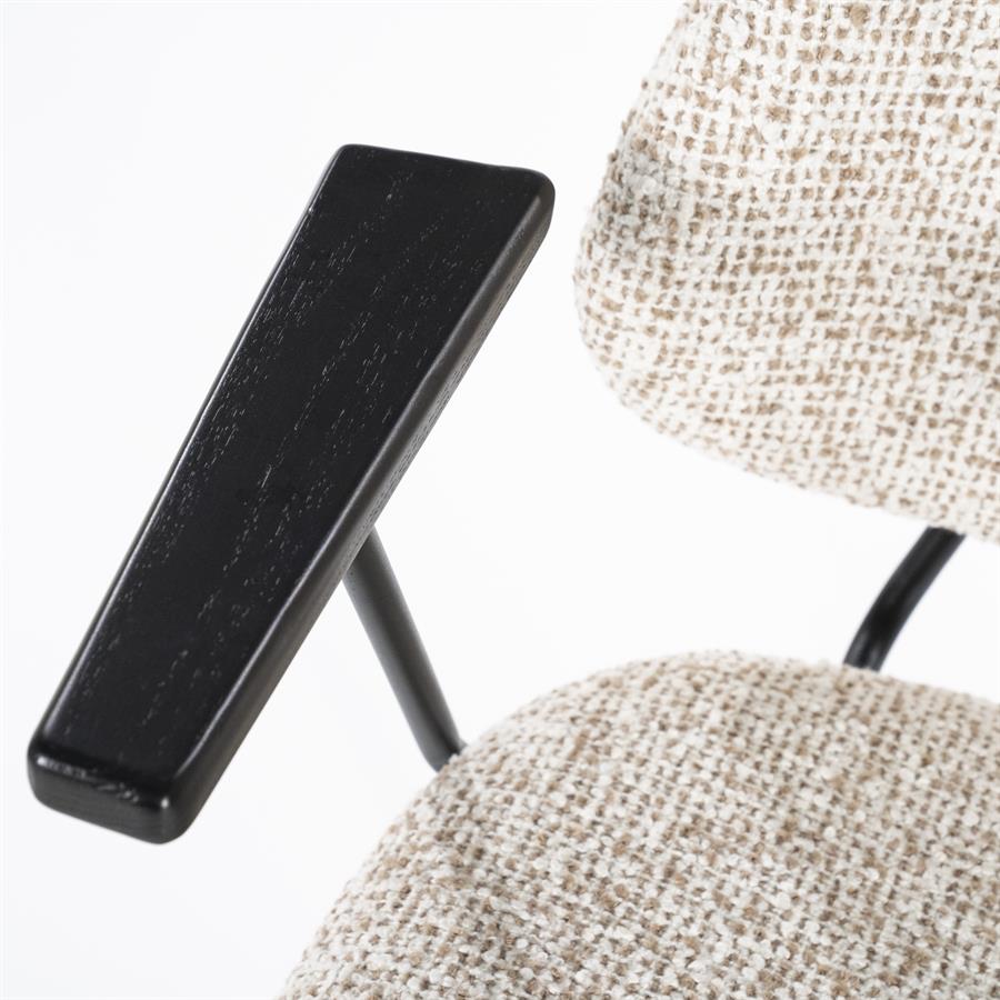 Eetkamerstoel Jon met armleuning  - Beige - Afbeelding 28