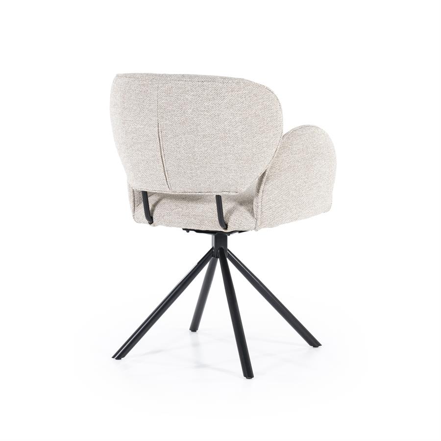 Draaibare Eetkamerstoel Rosalin - Taupe - Afbeelding 25