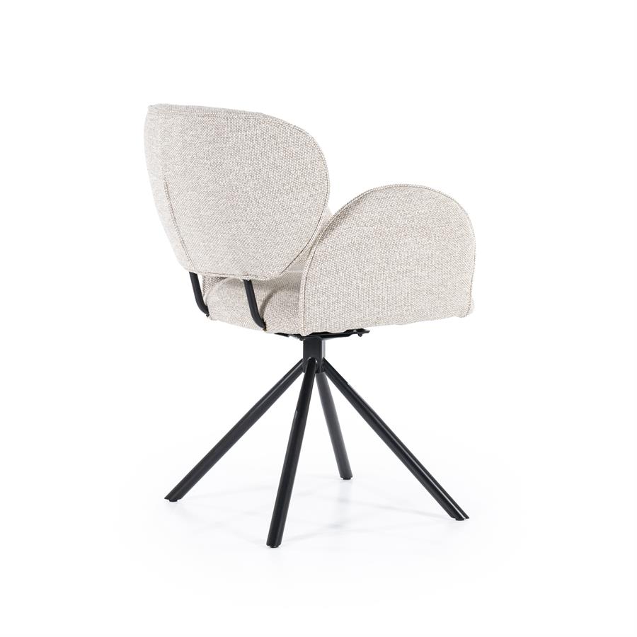 Draaibare Eetkamerstoel Rosalin - Taupe - Afbeelding 26