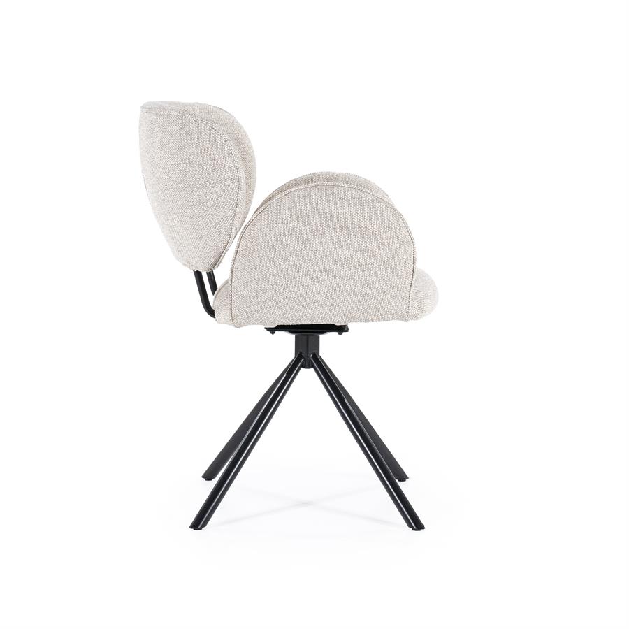 Draaibare Eetkamerstoel Rosalin - Taupe - Afbeelding 27