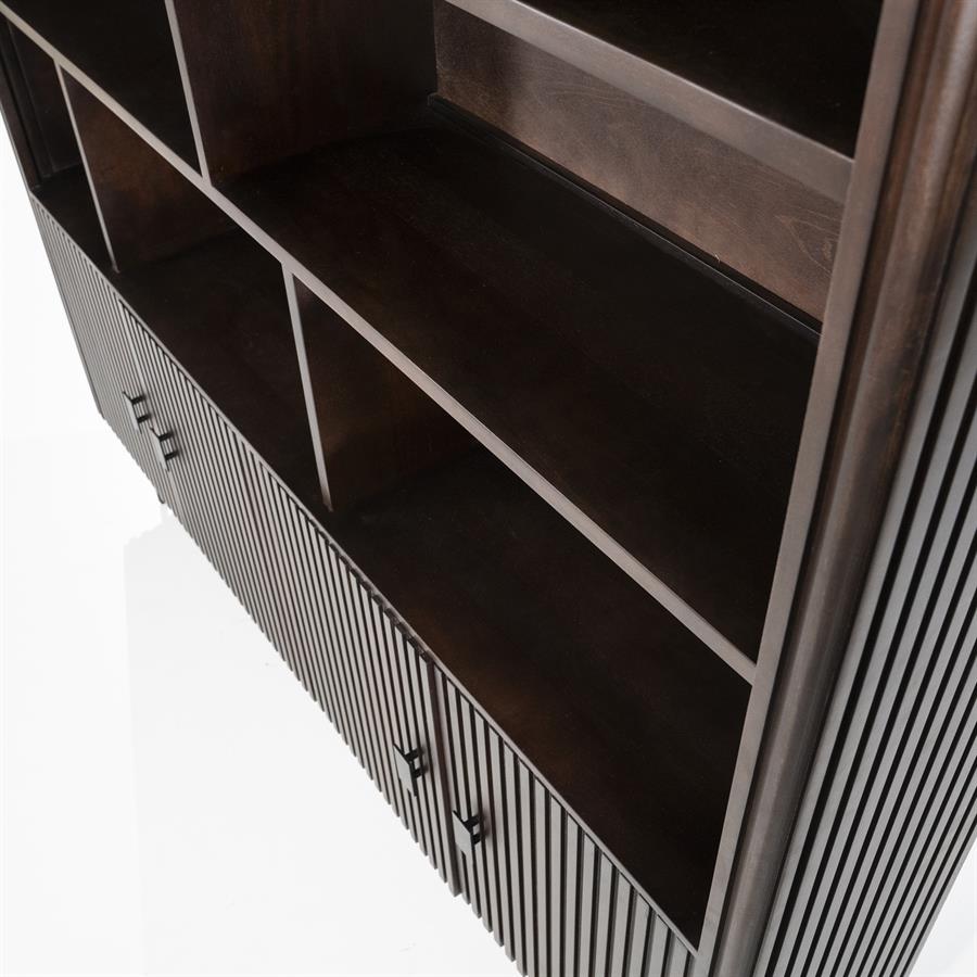 Boekenkast Remi Mangohout en Metaal 200 x 200 cm - Bruin - Afbeelding 19