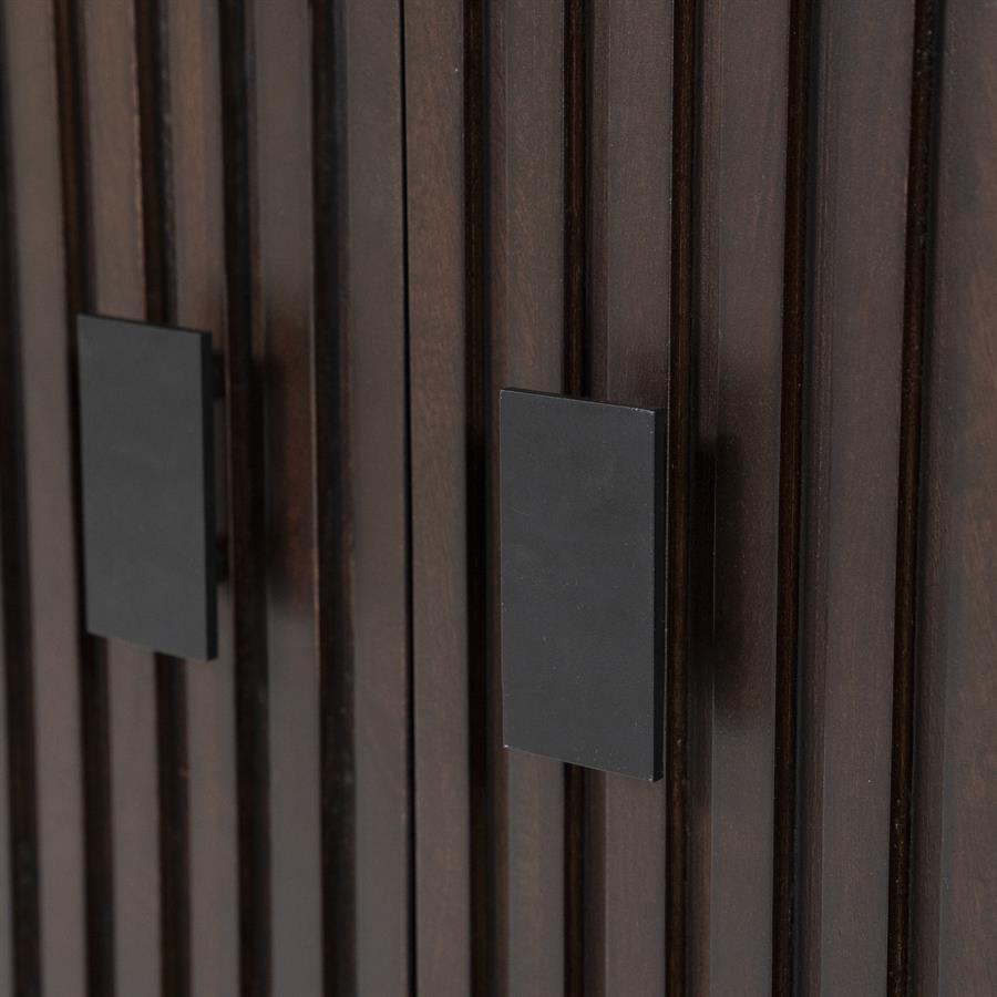 Boekenkast Remi Mangohout en Metaal 200 x 200 cm - Bruin - Afbeelding 21