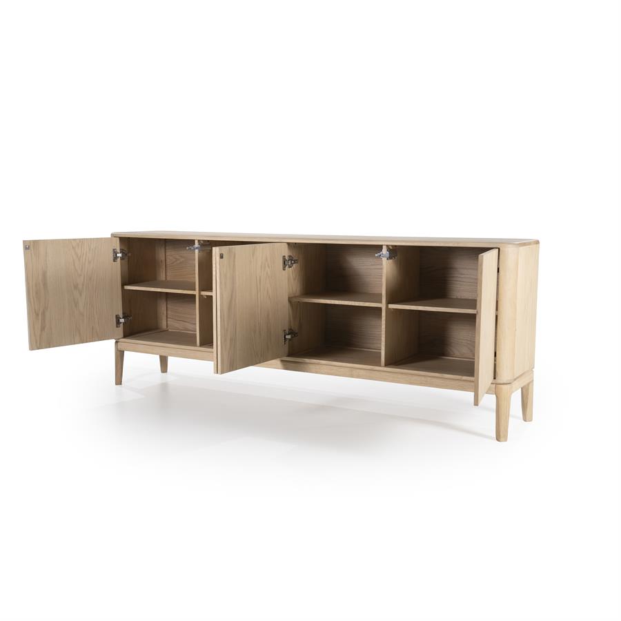 Dressoir Harvey Eikenhout 200 cm - Naturel - Afbeelding 16