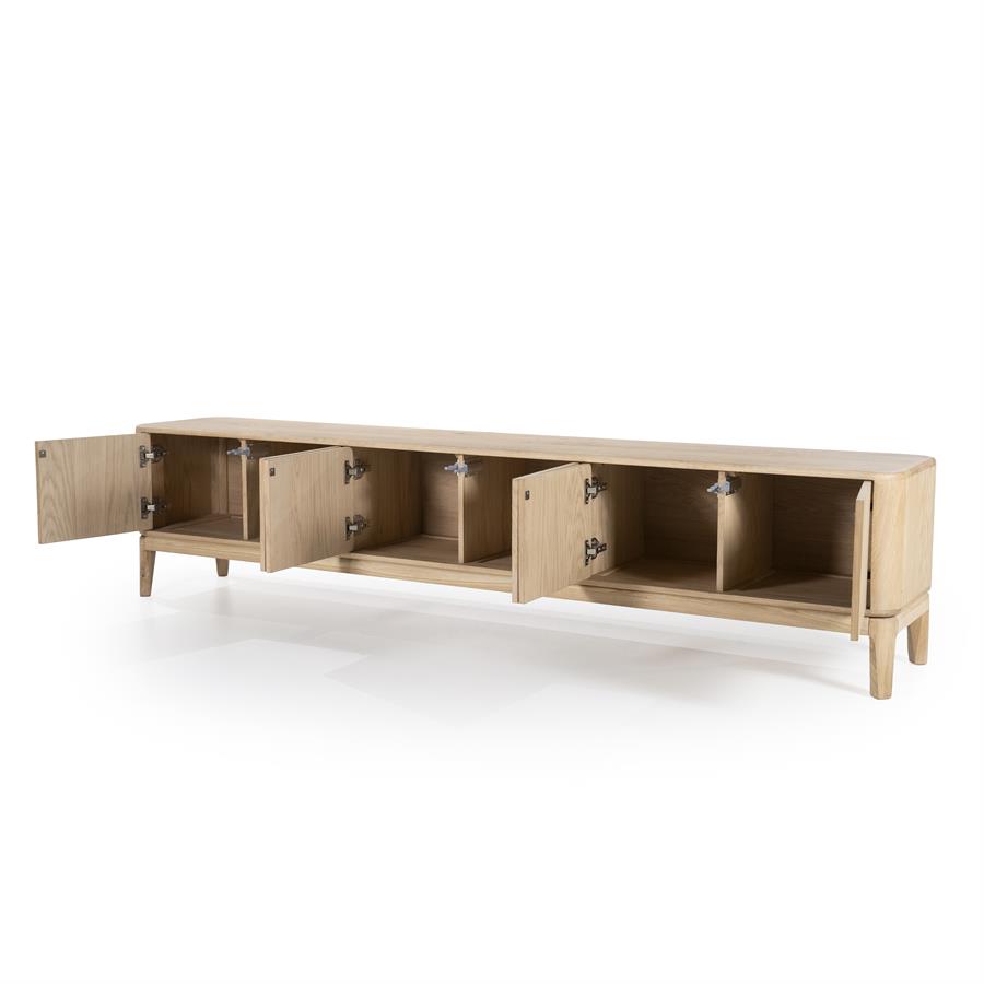 TV-meubel Harvey Eikenhout 220 cm - Naturel - Afbeelding 9