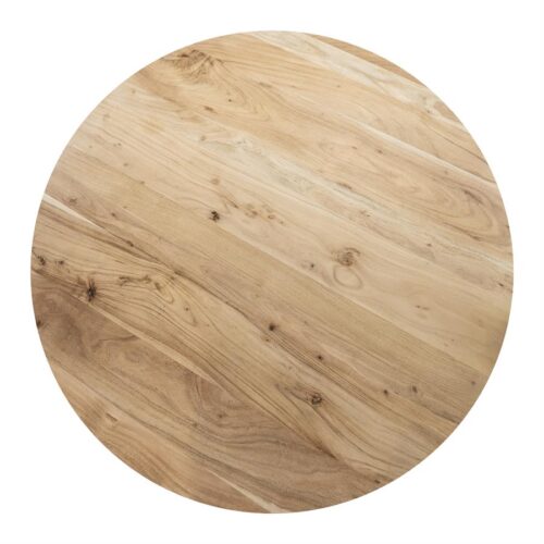Ronde Eettafel Nikki Acaciahout 130 cm - Naturel - Afbeelding 6