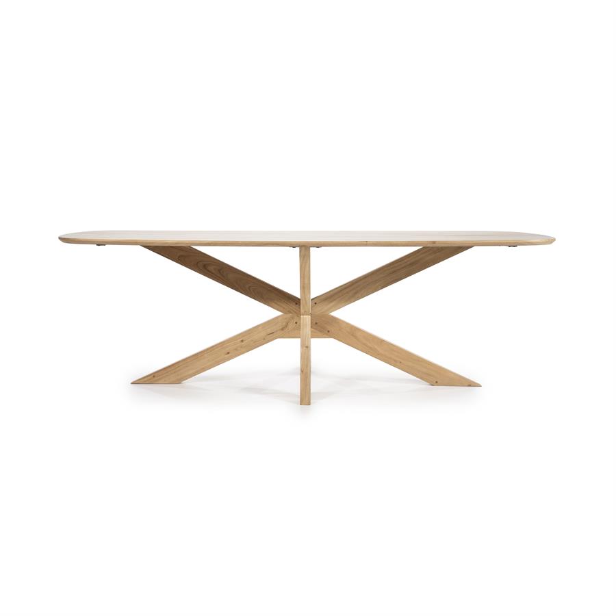 Eettafel Nikki Acaciahout 240 x 100 cm - Naturel - Afbeelding 3