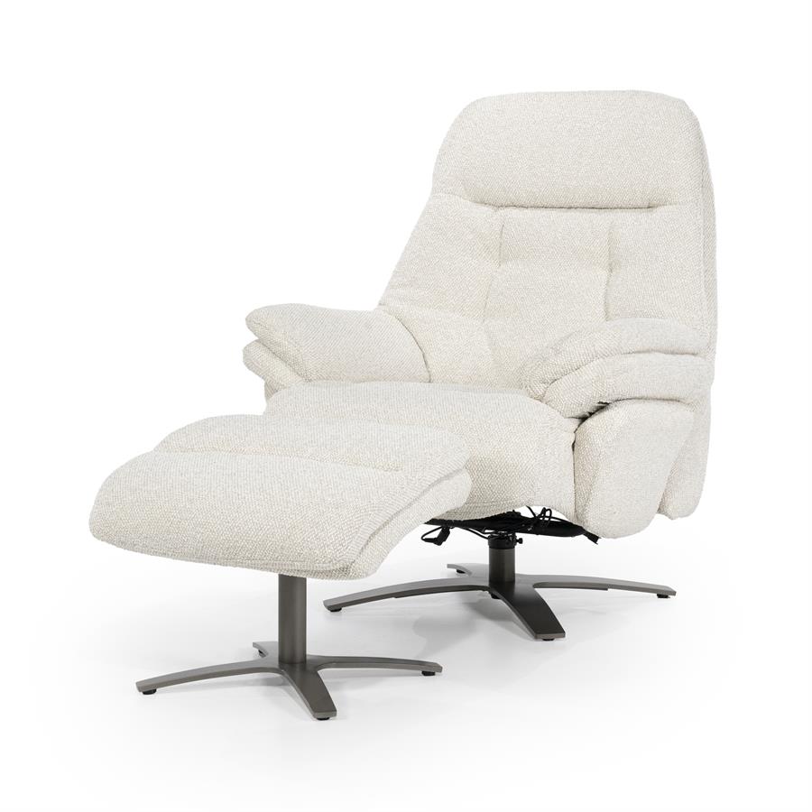 Verstelbare Fauteuil Caleb Met voetenbank -  Beige - Afbeelding 12