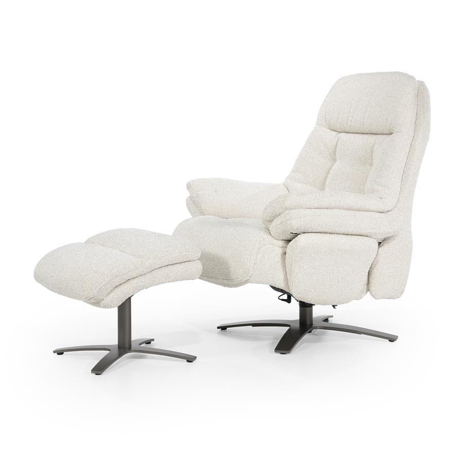 Verstelbare Fauteuil Caleb Met voetenbank -  Beige - Afbeelding 13
