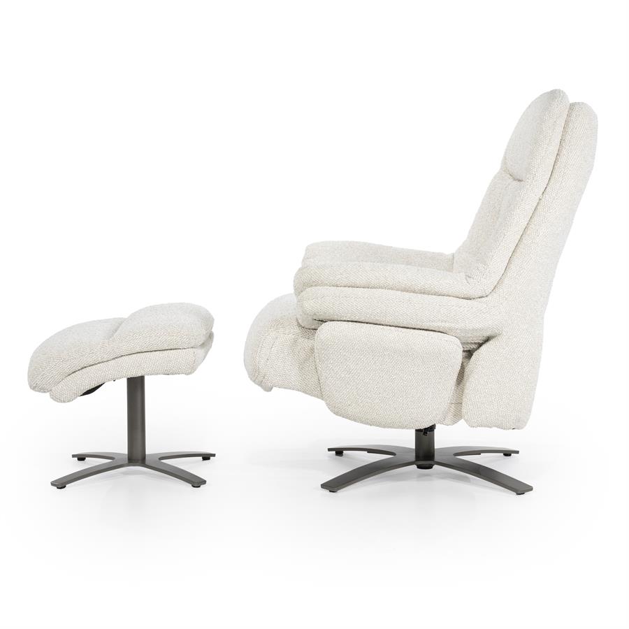 Verstelbare Fauteuil Caleb Met voetenbank -  Beige - Afbeelding 14