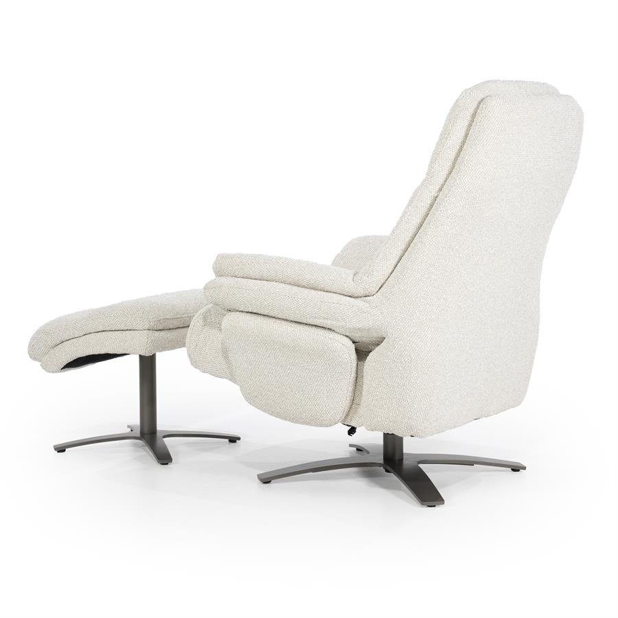 Verstelbare Fauteuil Caleb Met voetenbank -  Beige - Afbeelding 15
