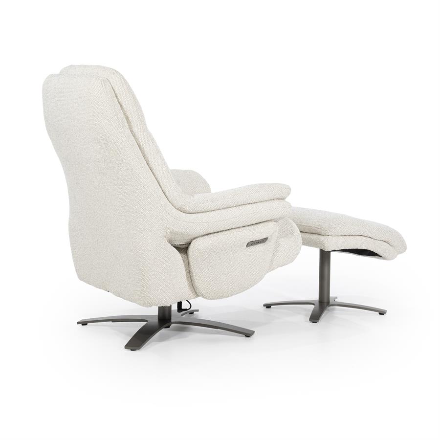 Verstelbare Fauteuil Caleb Met voetenbank -  Beige - Afbeelding 19