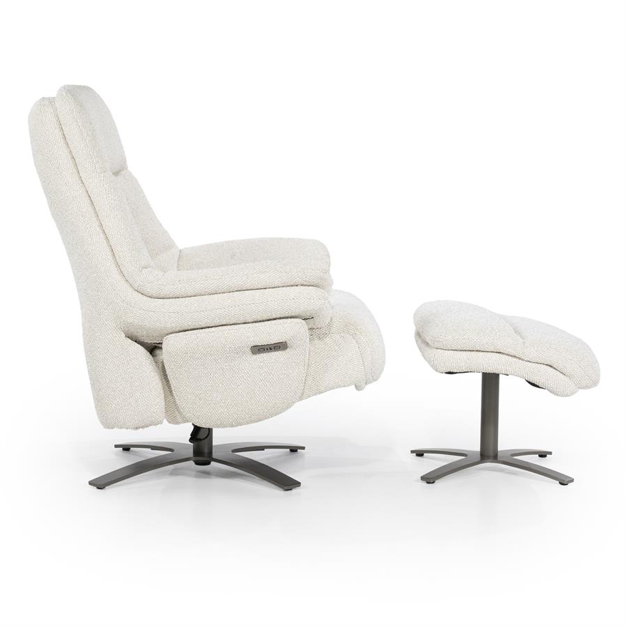 Verstelbare Fauteuil Caleb Met voetenbank -  Beige - Afbeelding 20