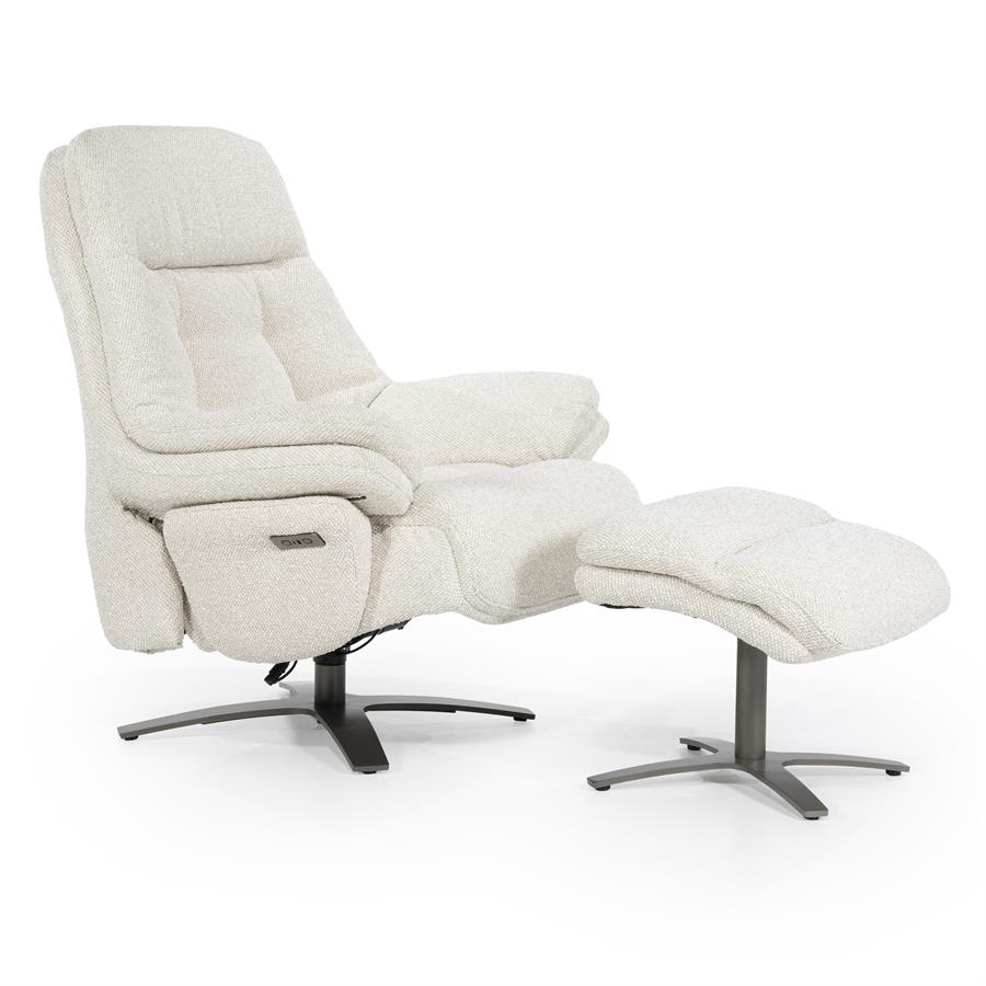 Verstelbare Fauteuil Caleb Met voetenbank -  Beige - Afbeelding 21