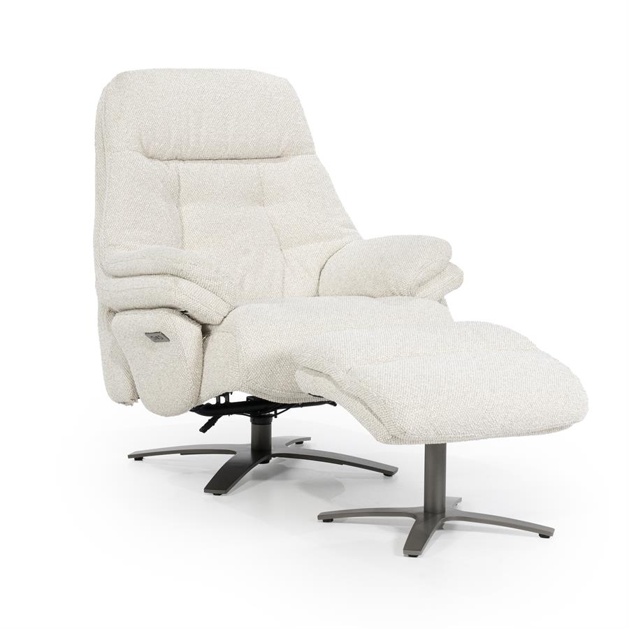 Verstelbare Fauteuil Caleb Met voetenbank -  Beige - Afbeelding 22