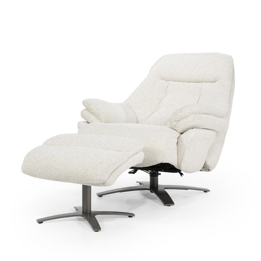Verstelbare Fauteuil Caleb Met voetenbank -  Beige - Afbeelding 25