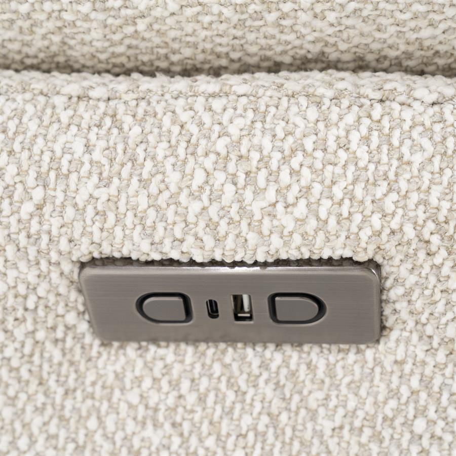 Verstelbare Fauteuil Caleb Met voetenbank -  Beige - Afbeelding 38