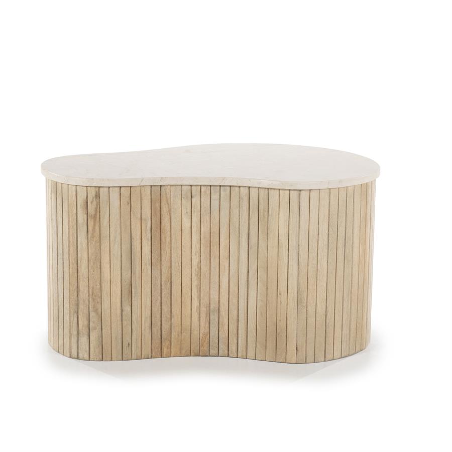 Salontafel Kira Small Mangohout en Marmer - Afbeelding 9