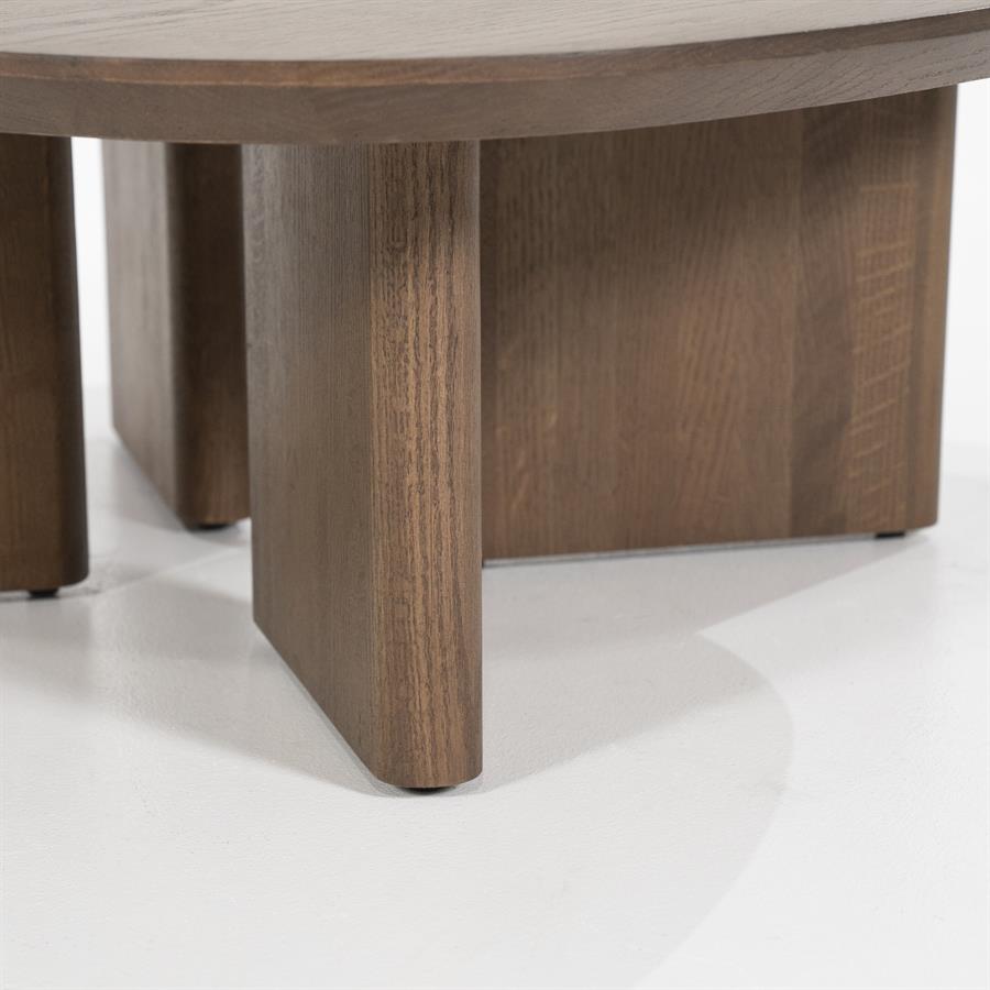 Salontafel Stef 80 x 80 cm - Bruin - Afbeelding 16
