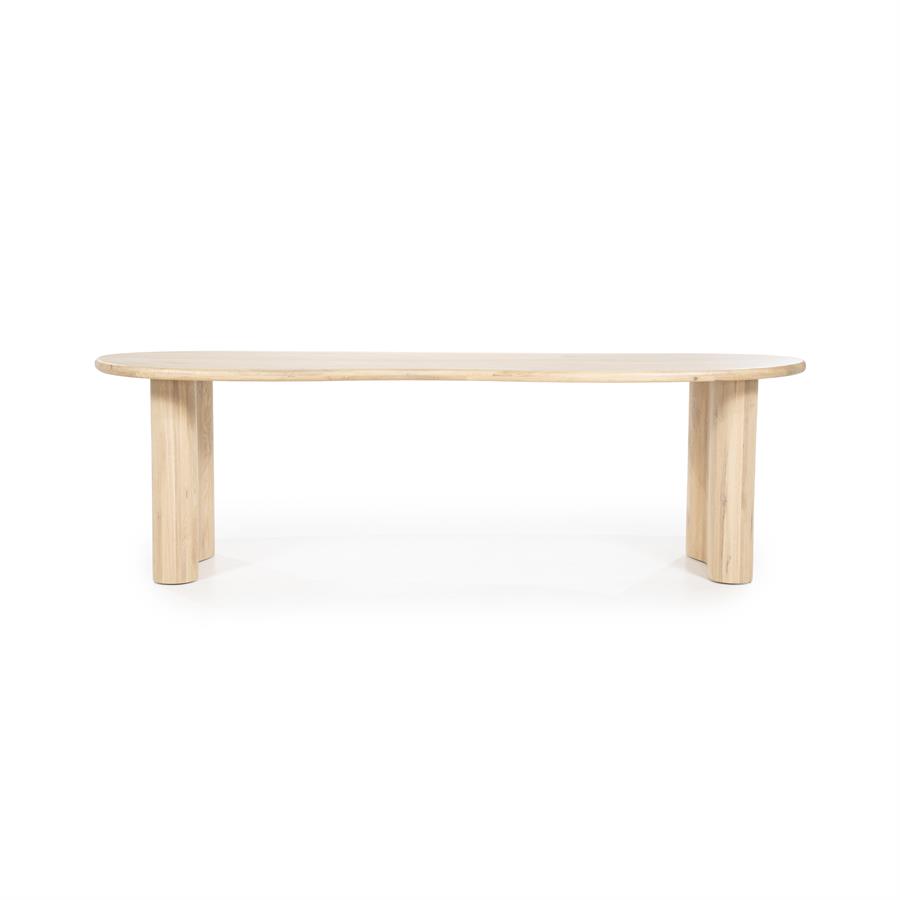 Organische Eettafel Josh 250 x 110 cm- kleur Naturel - Afbeelding 15