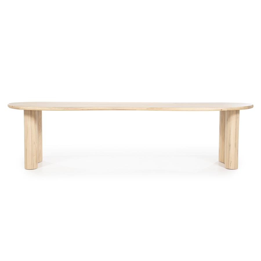 Organische Eettafel Josh 300 x 110 cm - kleur Naturel - Afbeelding 17