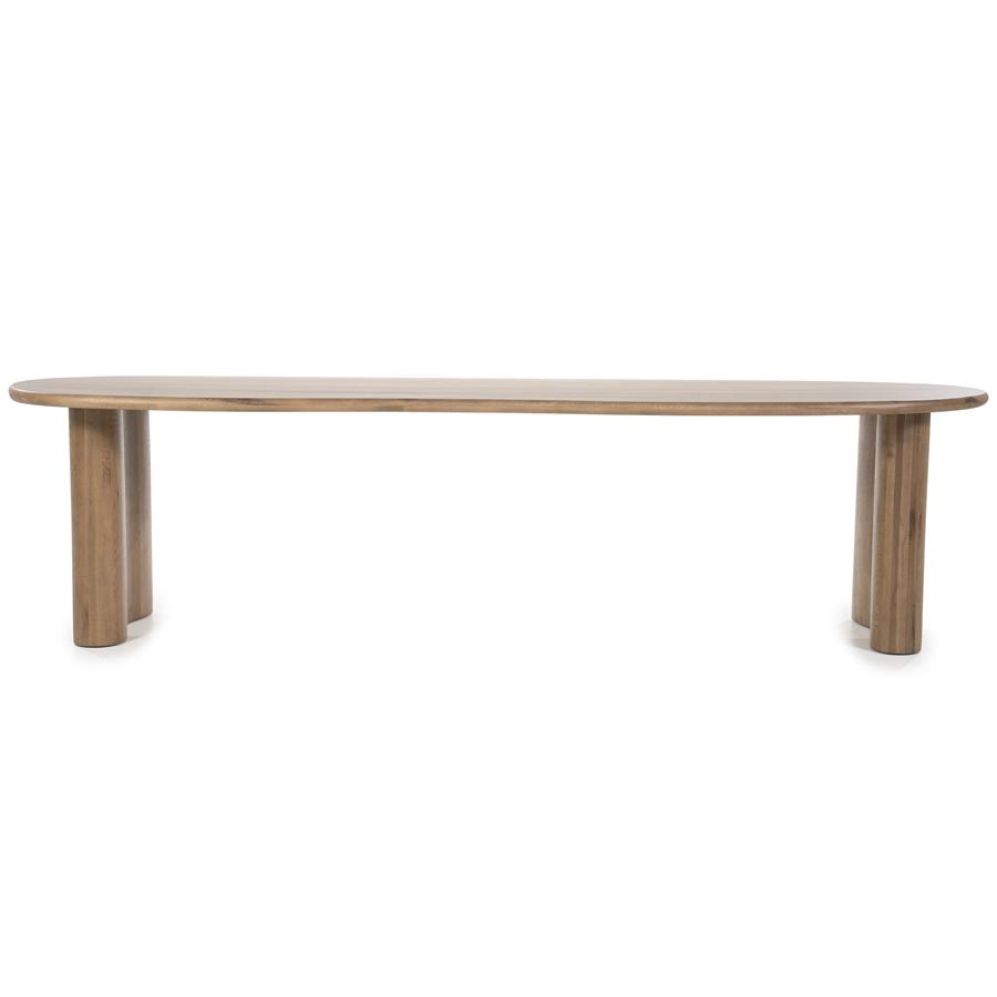 Organische Eettafel Josh 300 x 110 cm - kleur Bruin - Afbeelding 12