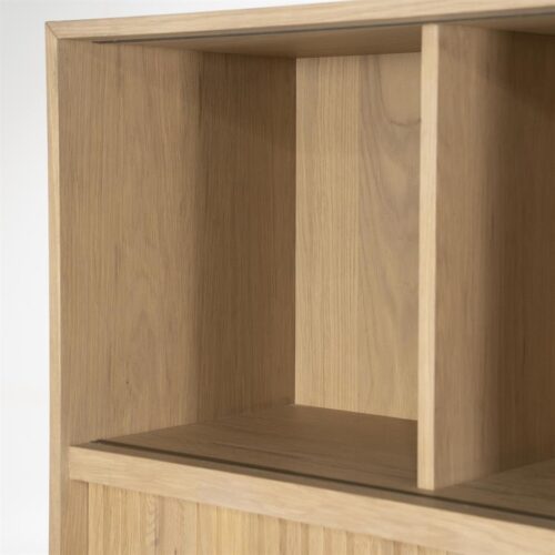 Boekenkast Milo Eikenhout en Eiken fineer 180 x 173 cm - Naturel - Afbeelding 15