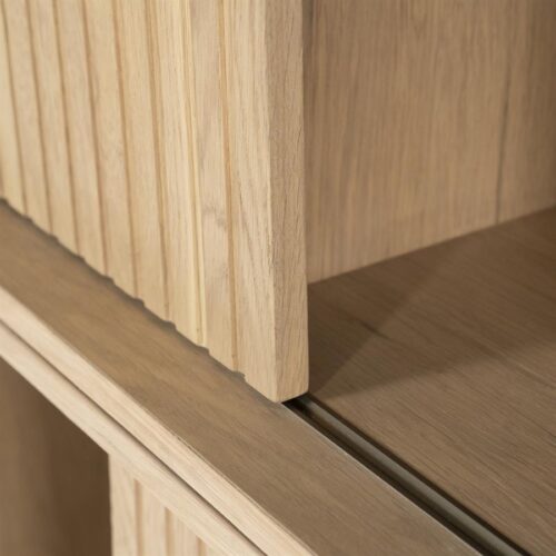 Boekenkast Milo Eikenhout en Eiken fineer 180 x 173 cm - Naturel - Afbeelding 16