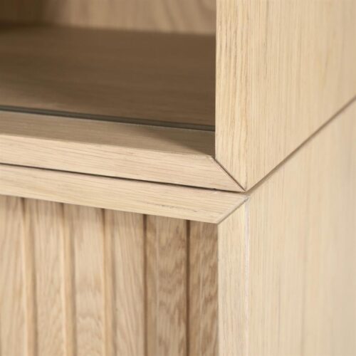 Boekenkast Milo Eikenhout en Eiken fineer 180 x 173 cm - Naturel - Afbeelding 18