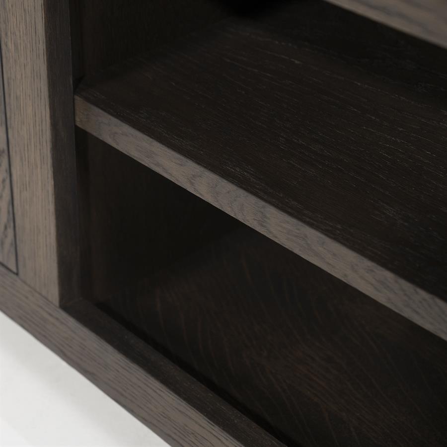 TV-meubel Helsinki Eikenhout 160 cm - Bruin - Afbeelding 14