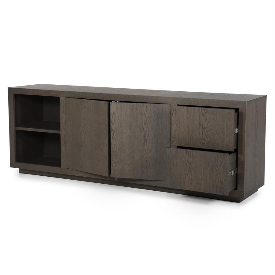 Dressoir Helsinki Eikenhout 200 cm - Bruin - Afbeelding 6