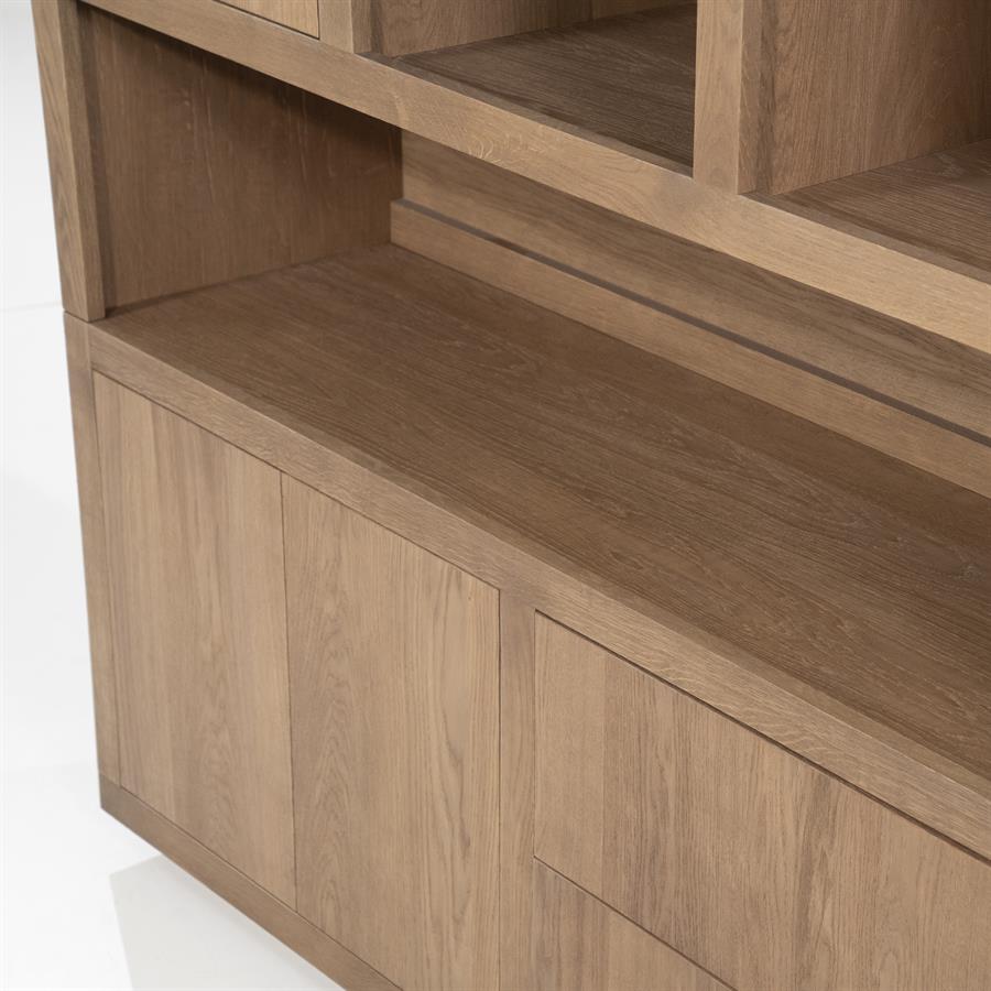 Opbergkast Helsinki Eikenhout 150 x 220 cm - Lichtbruin - Afbeelding 16