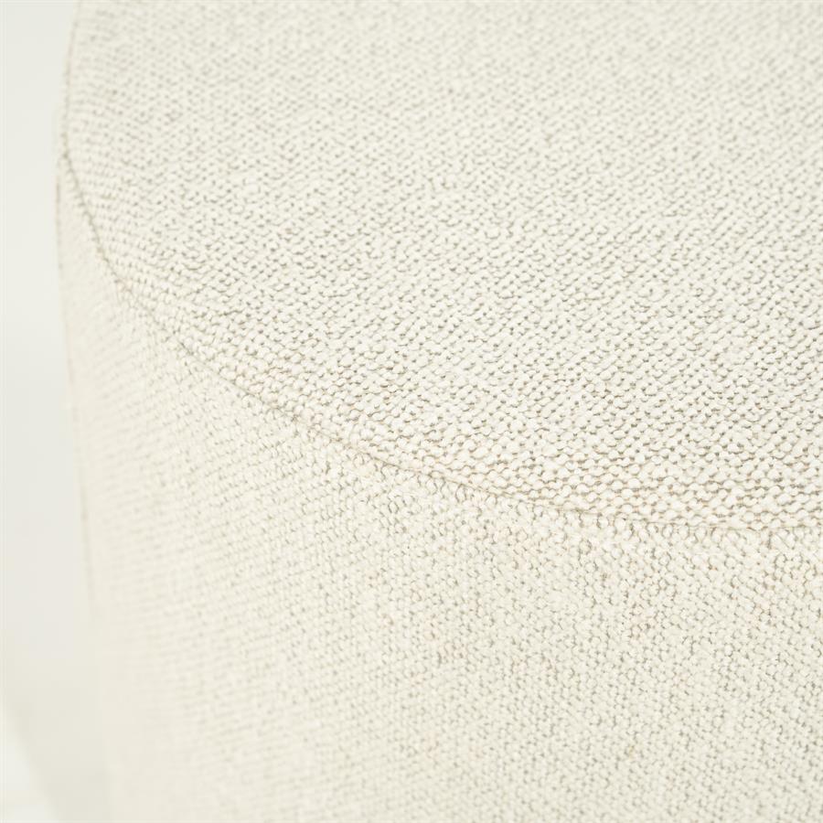 Poef Avah Bouclé 41cm - Beige - Afbeelding 5