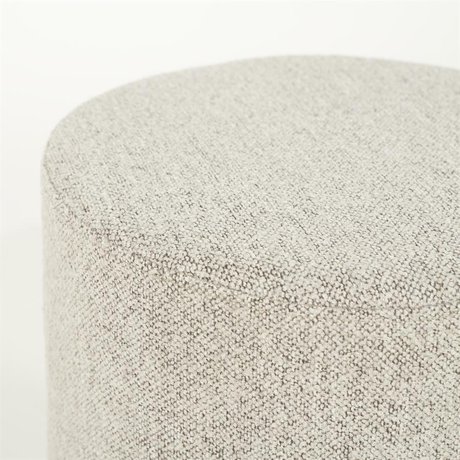 Poef Avah Bouclé 41cm - Taupe - Afbeelding 7
