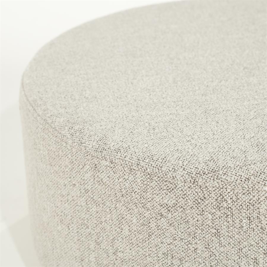 Poef Avah Bouclé 80cm - Taupe - Afbeelding 6