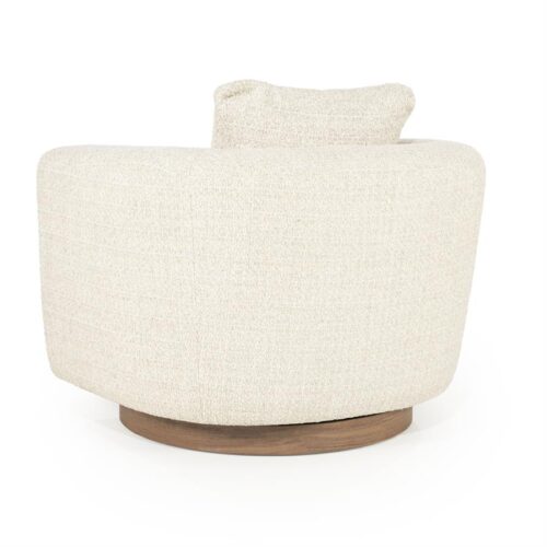 Draaifauteuil Jordan Grove Bouclé - Beige - Afbeelding 37
