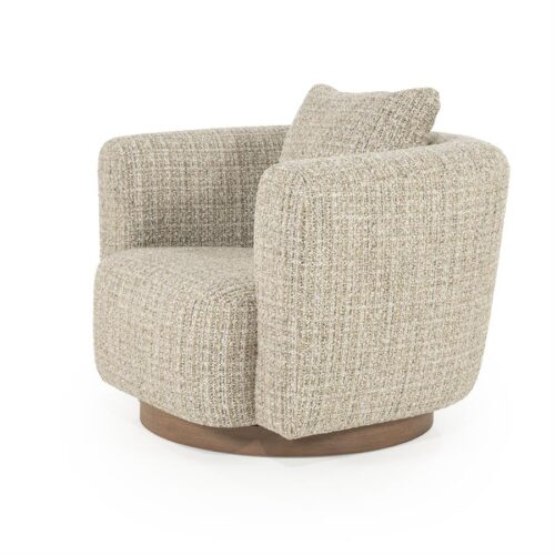 Draaifauteuil Jordan Grove Bouclé - Taupe - Afbeelding 19