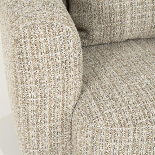 Draaifauteuil Jordan Grove Bouclé - Taupe - Afbeelding 31