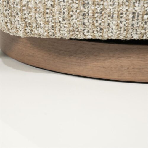 Draaifauteuil Jordan Grove Bouclé - Taupe - Afbeelding 32