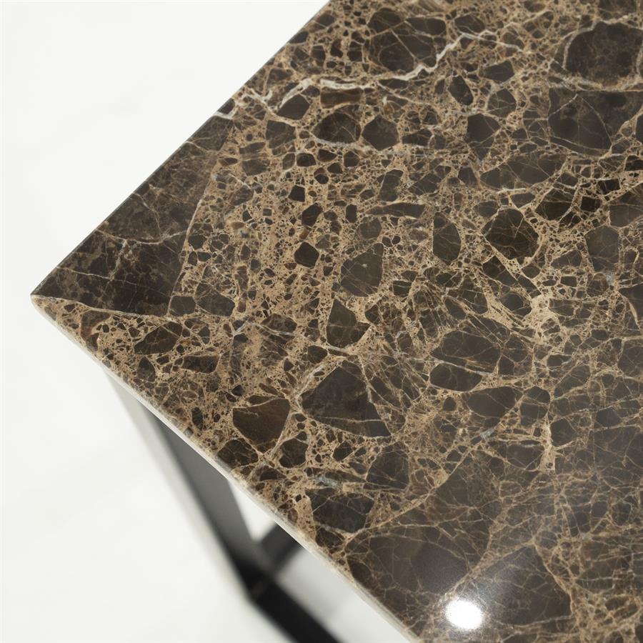 Vierkante Bijzettafel Rico Marmer 38 x 38cm - Afbeelding 9