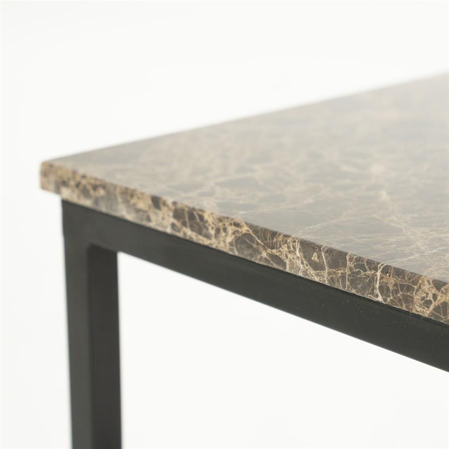 Vierkante Bijzettafel Rico Marmer 38 x 38cm - Afbeelding 11